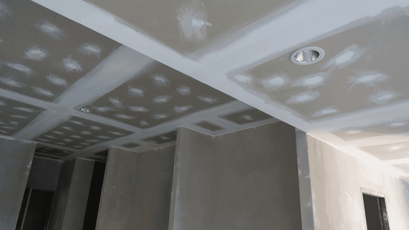 G Lee Plastering finishing a smooth plaster wall in Chesterfield, Derbyshire